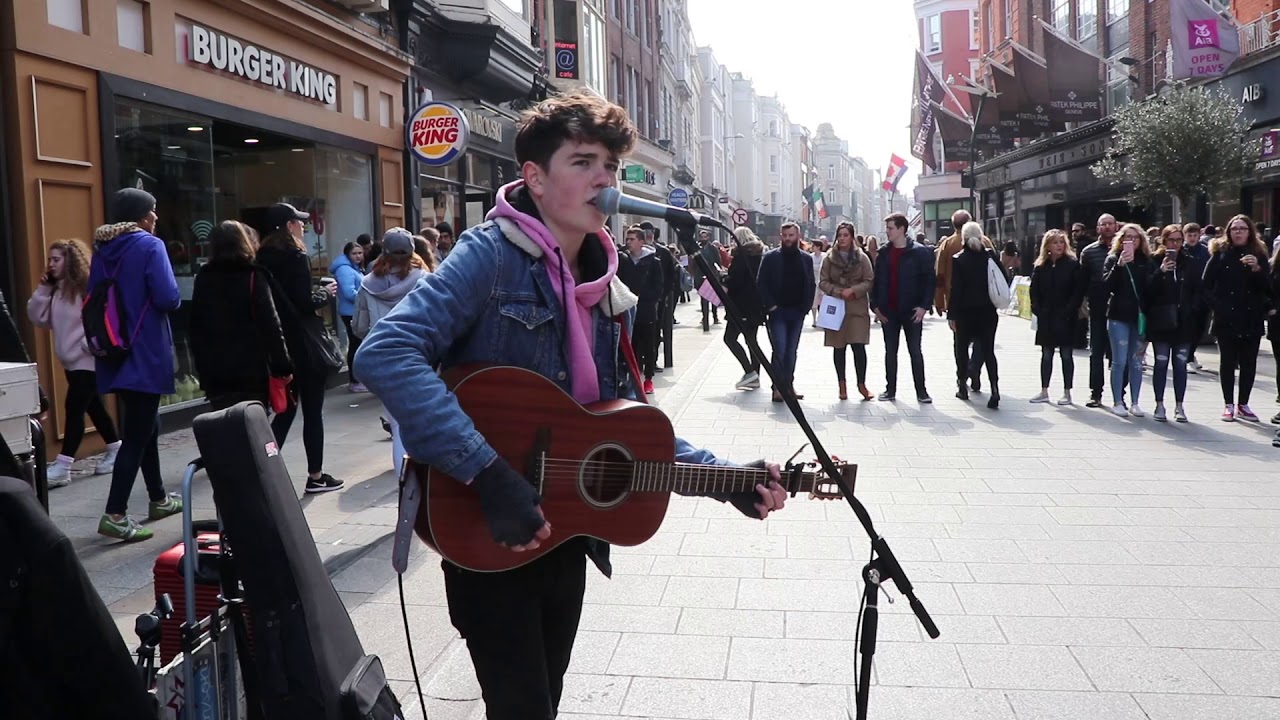 Padraig Cahill Live Cover of Perfect from Grafton Street Dublin Ireland 2019