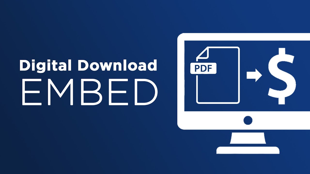Easily Embed a Digital Download onto your website
