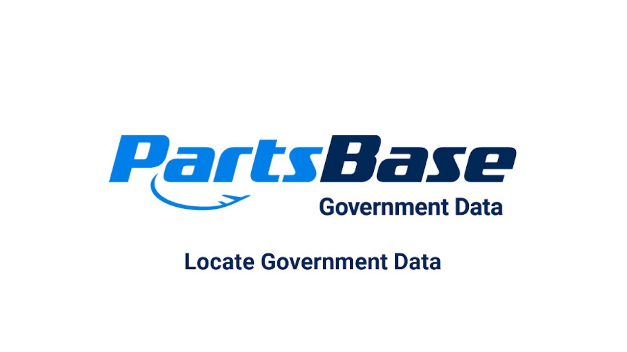 PartsBase Government Data: Locate Government Data