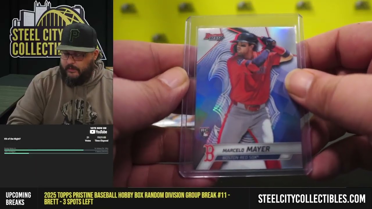 Набор коллекционных бейсбольных карточек Bowman's Best Baseball Hobby Box 2025, случайный розыгры...