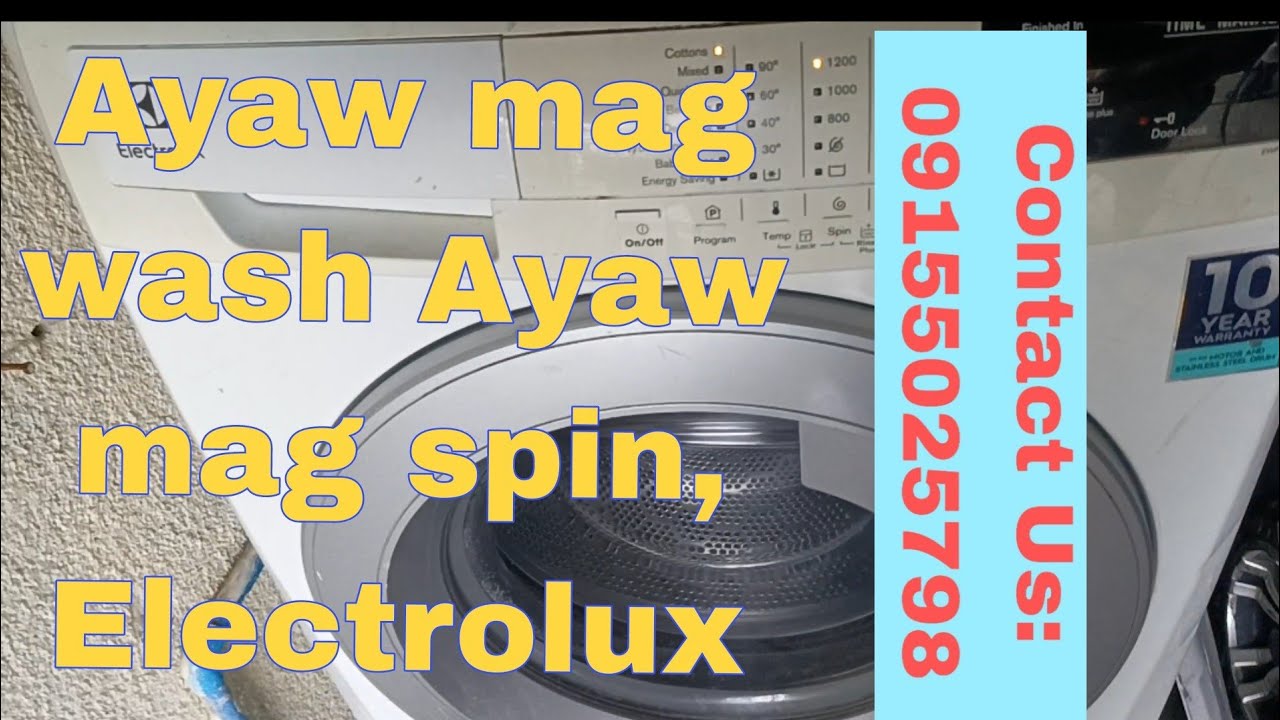 Ayaw mag wash, ayaw mag spin Electrolux Front load