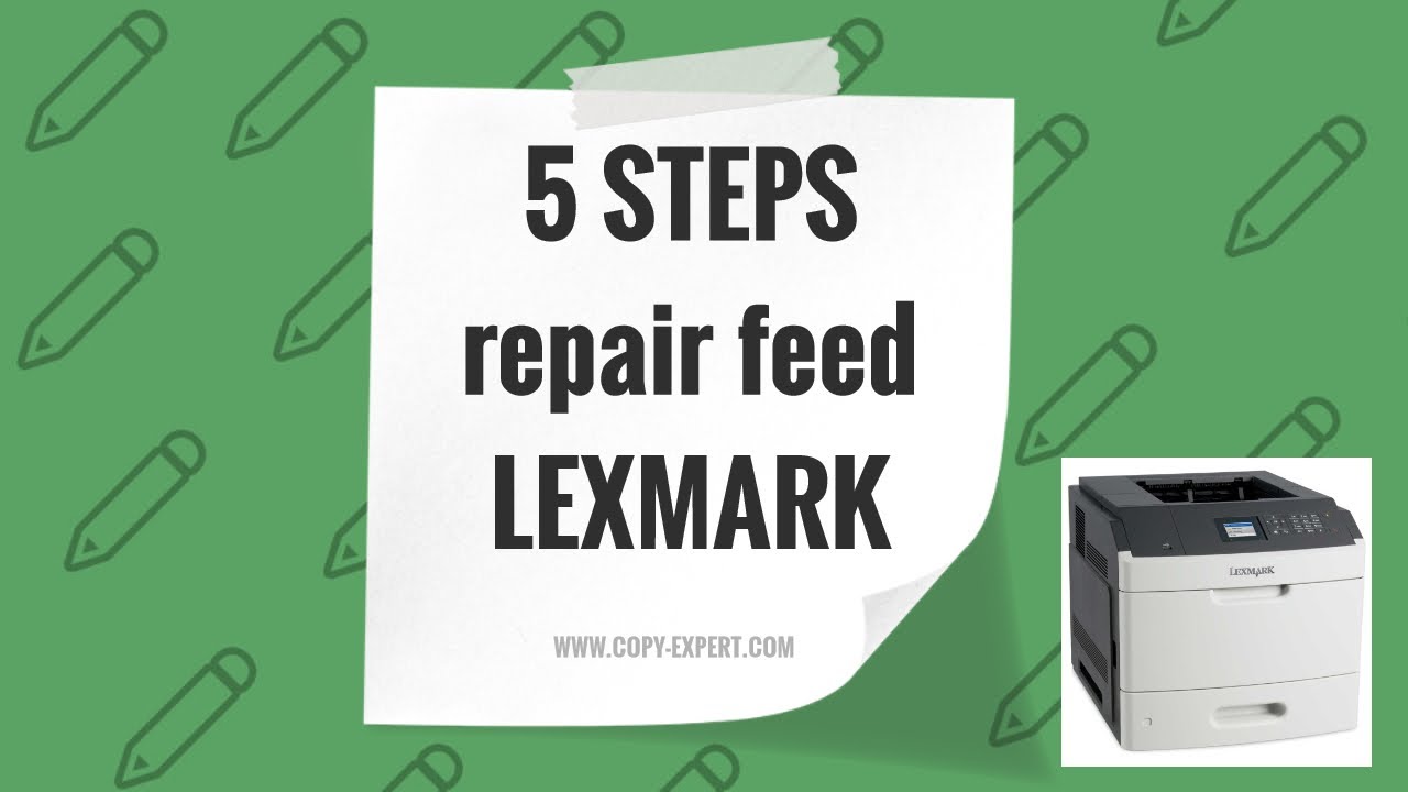 Renovation repair paper feed roller Lexmark Printer Paper Mifeed Message