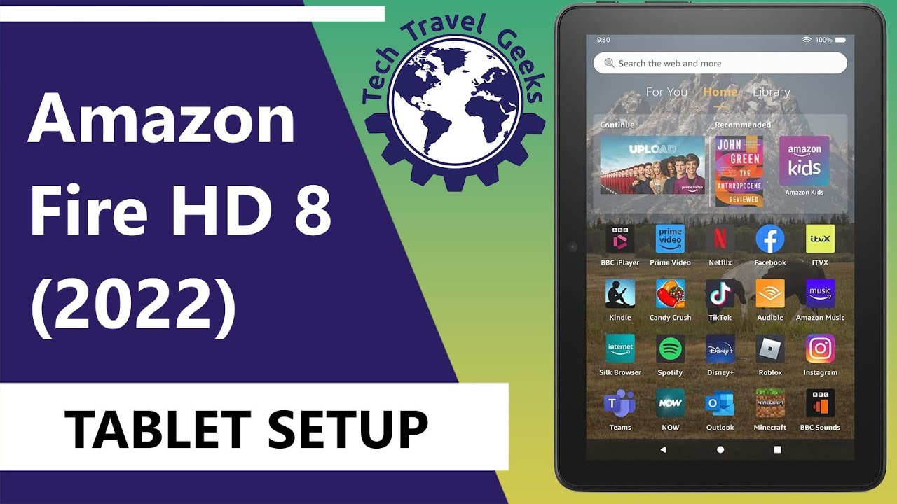 Amazon Fire HD 8 (2022) Tablet Computer Setup