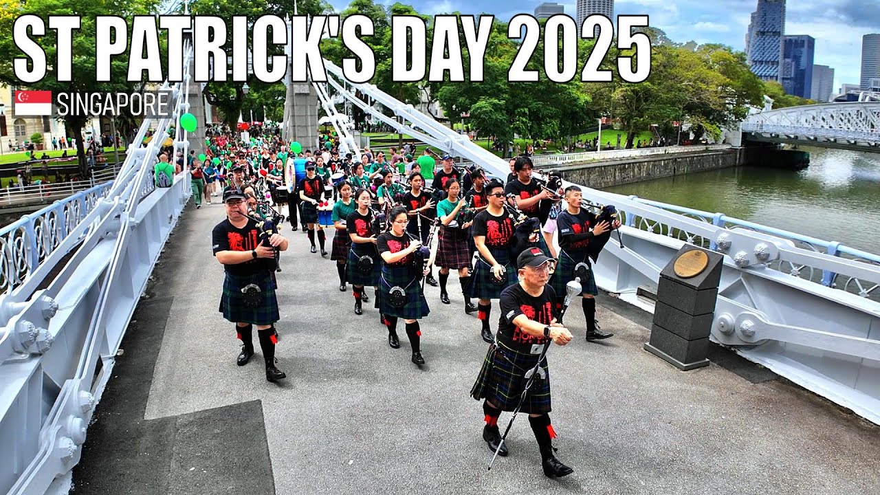 St Patrick’s Day Festival 2025 - Singapore 🇸🇬 - Virtual Walking Tour [4K]