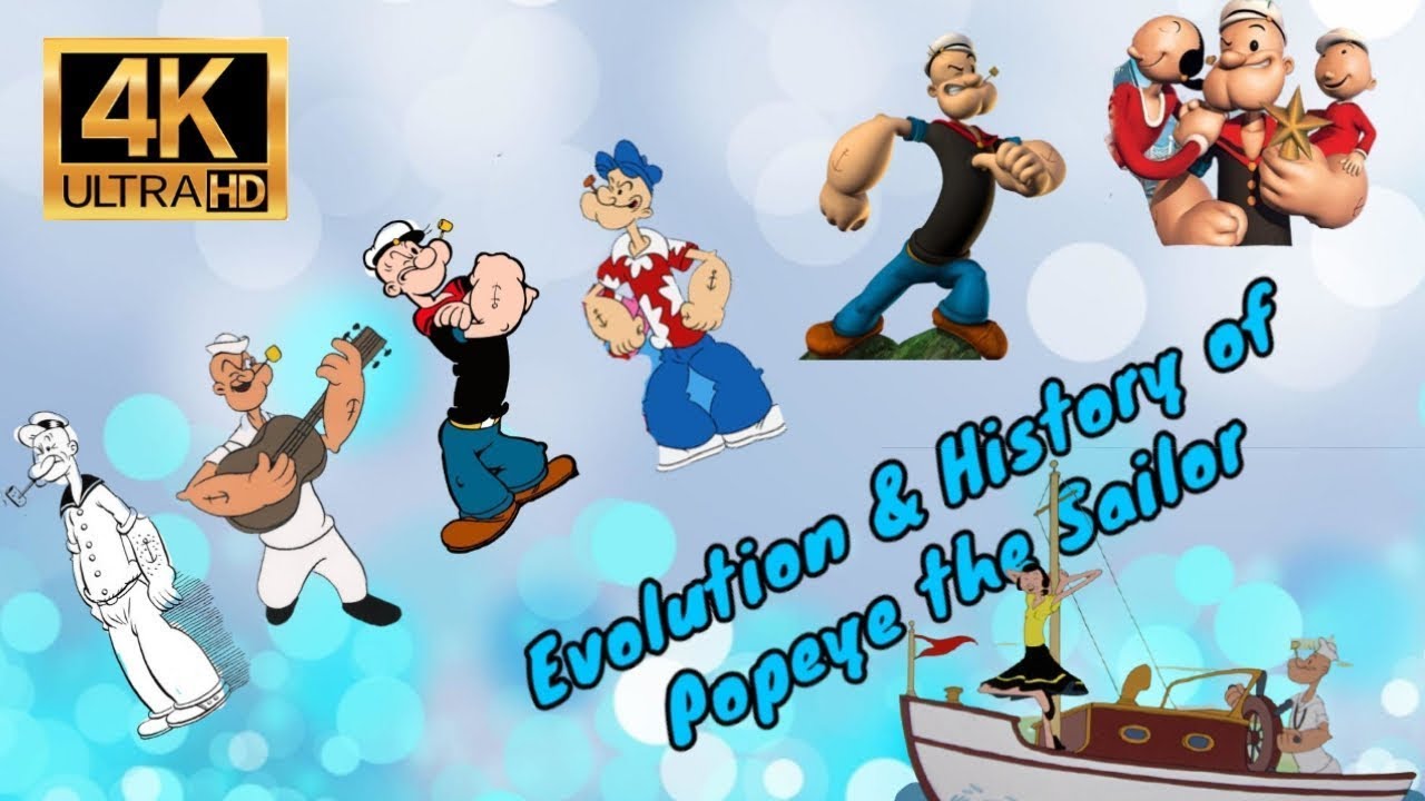 Evolution of POPEYE THE SAILOR Through 96 Years 🦾🦾👨🏿‍✈️👨🏿‍✈️