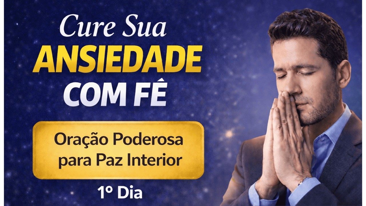 Ansiedade, não me domina! Oração de Libertação e Paz – 1º Dia