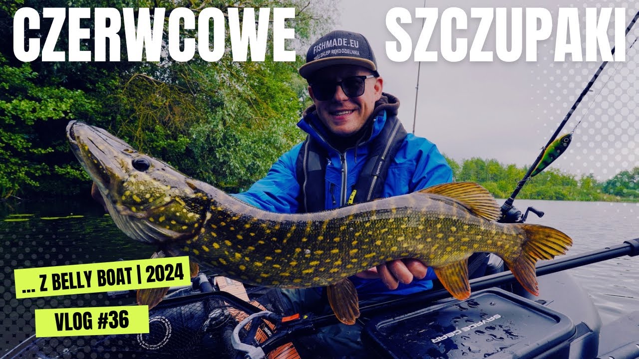 Czerwcowe szczupaki na spinning | … z Belly Boat | Czerwiec 2024 | VLOG #36 🏕