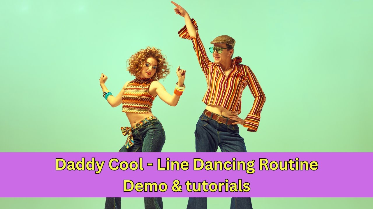 'Daddy Cool' Beginners Line Dance Routine and tutorial (by Boney M)
