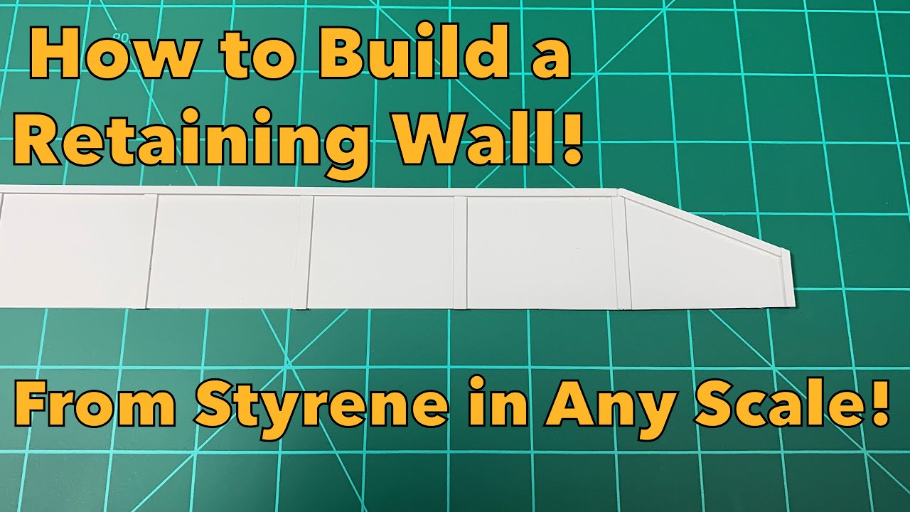 How to Build a Scale Retaining Wall from Styrene
