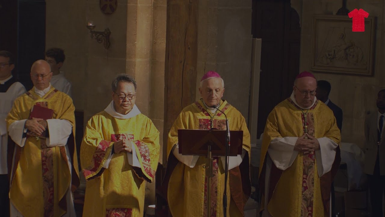 Ostension 2025 - Dimanche 20 avril - Messe du jour de Pâques à la Basilique d'Argenteuil (95)