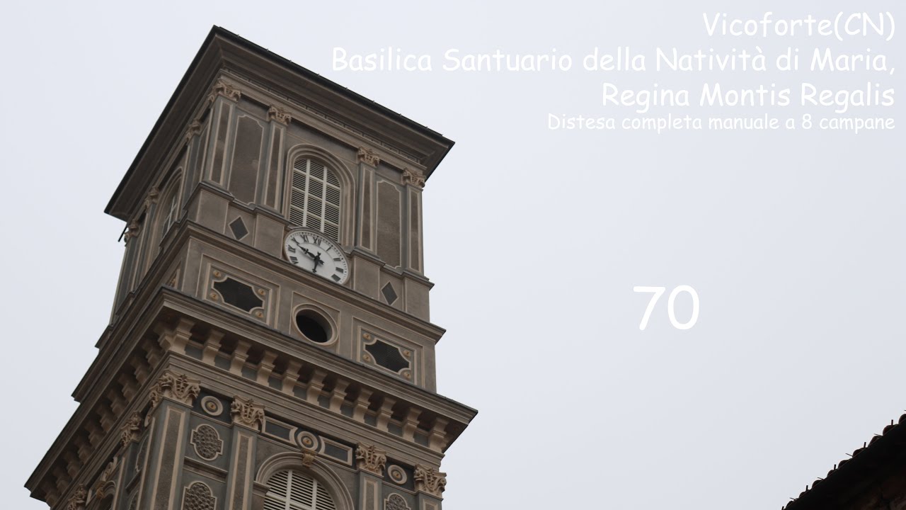 Le campane di Vicoforte(CN), Basilica Santuario della Regina Montis Regalis - Distesa completa
