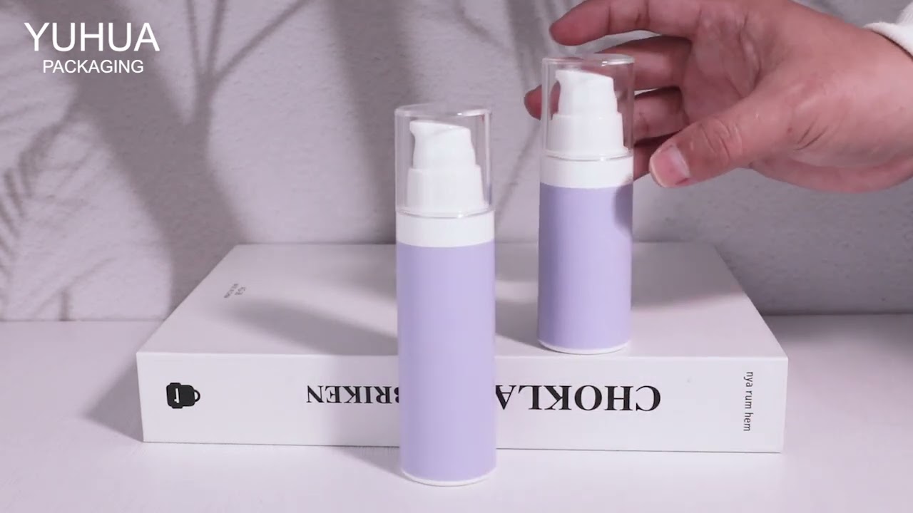 Recyclable Lotion Bottles Airless Pump Eco Packaging