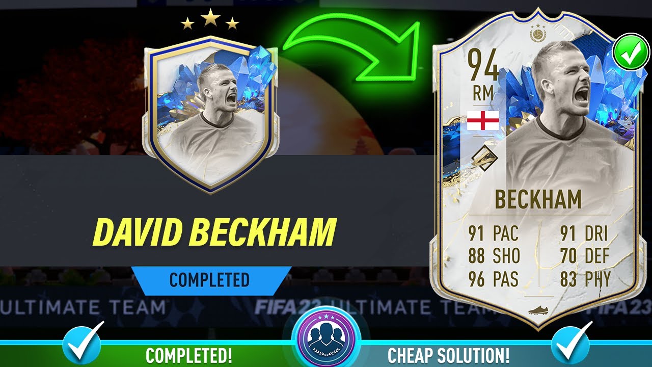 94 TOTY Icon David Beckham SBC Completed - Cheap Solution & Tips - Fifa 23