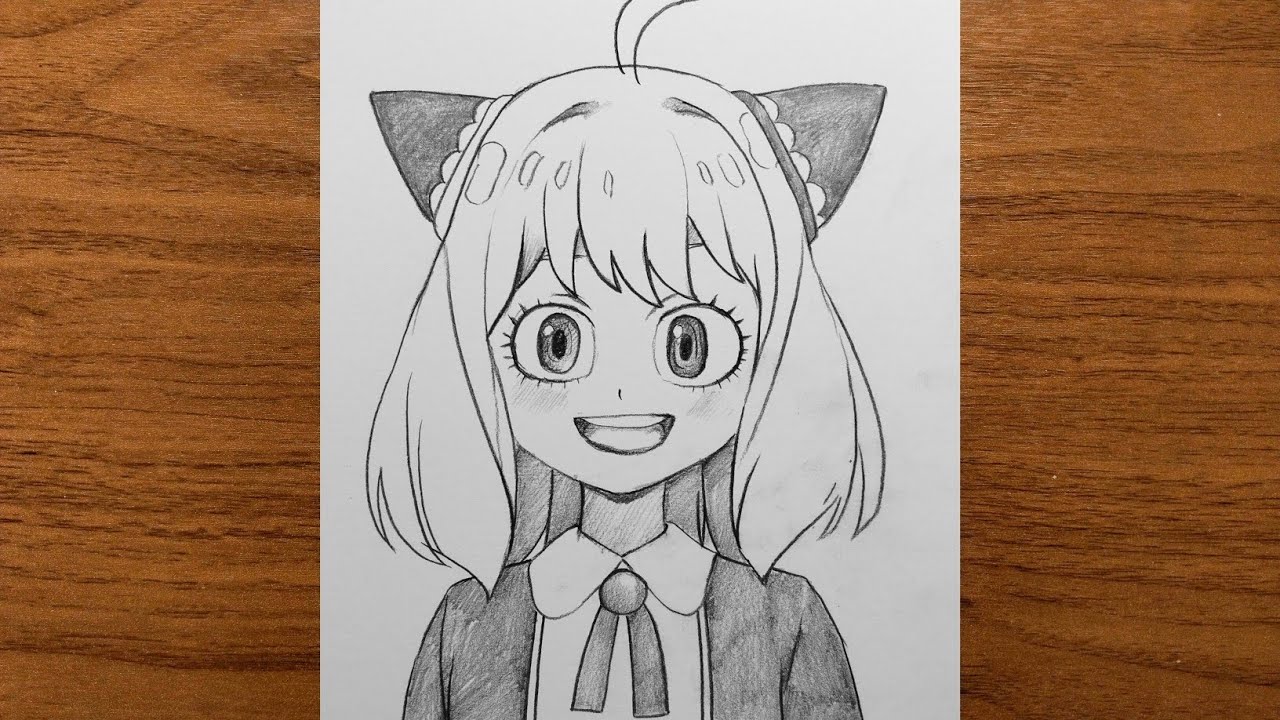 How to Draw a Cute Anime Girl | Very Easy Pencil Drawing 