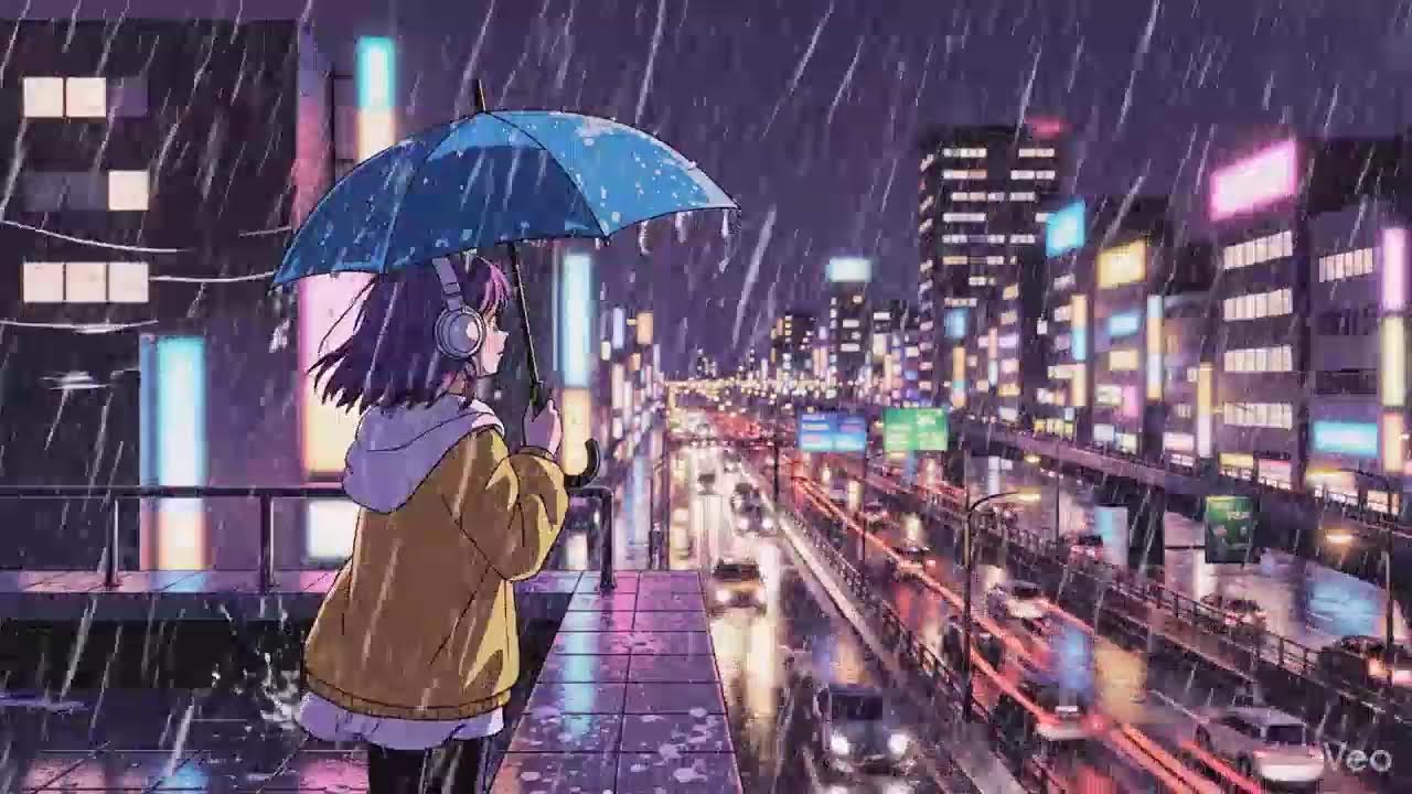 Rainy City Nights 🌧️ Lofi Chillhop from Japan