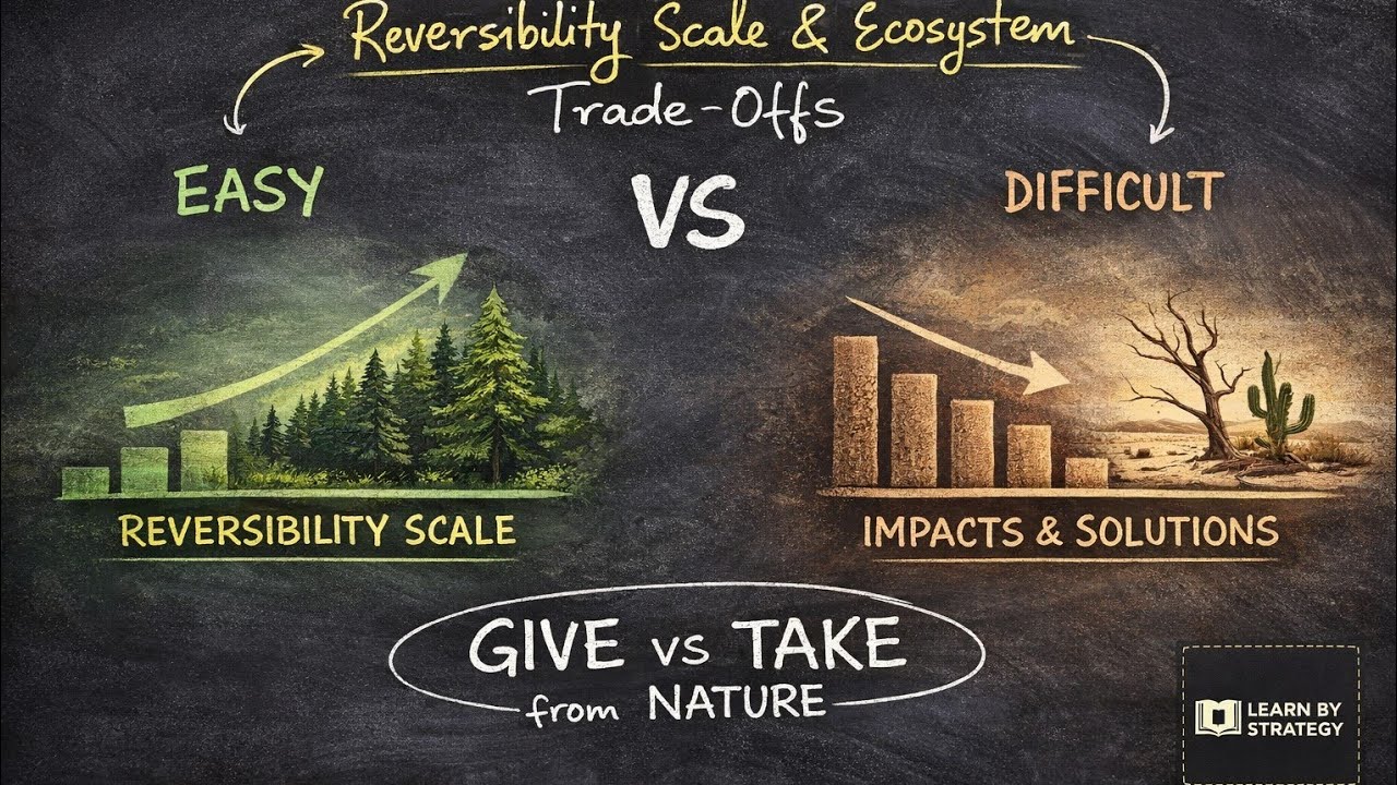 Ecosystem Trade-off and reversiblity scale 🌍 | Concepts with Real-Life Examples