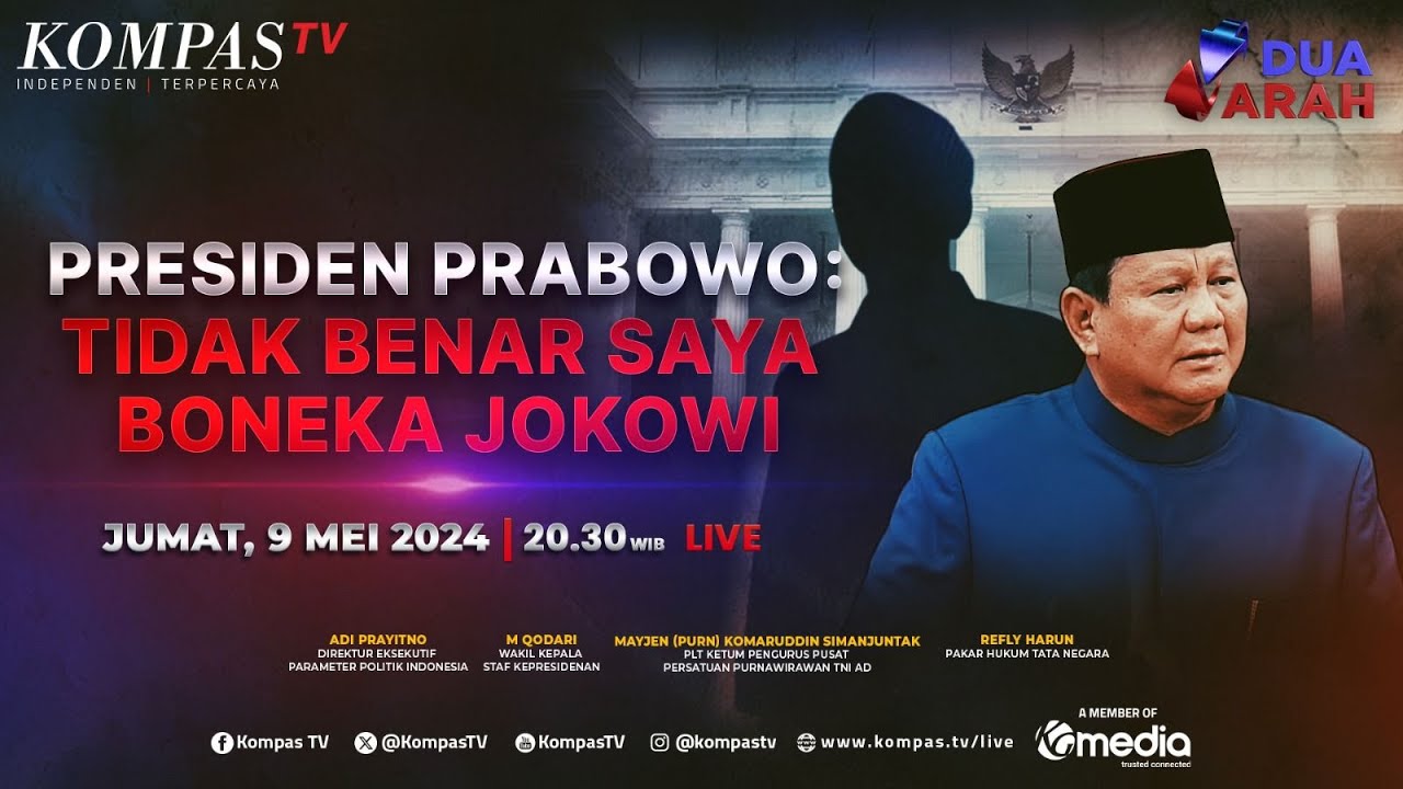 LIVE - Presiden Prabowo: Tidak Benar Saya Boneka Jokowi I DUA ARAH