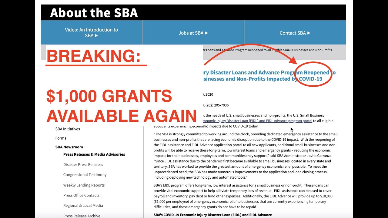 $1,000 Stimulus Grants Are Available Again // How To Apply As Independent Contractor
