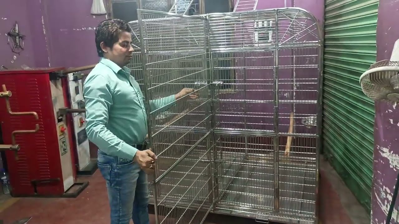 s s steel folding cage  L.60. D 48  H.60      120 kg