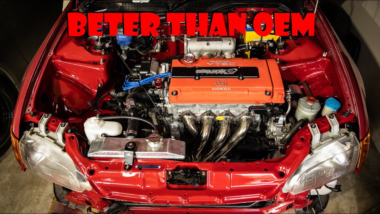 How To Do An Engine Bay Respray Without Removing the Engine | B16 Eg Civic