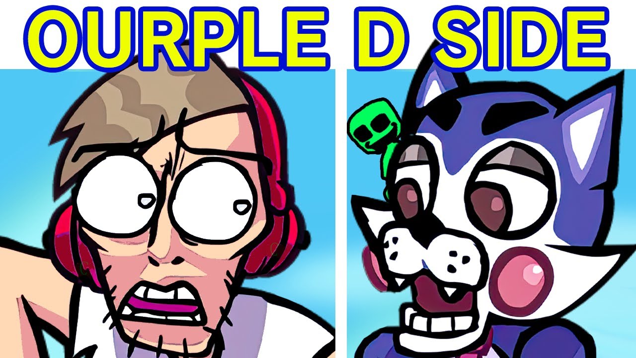 Friday Night Funkin' VS Ourple Guy D-Sides, VREEN GUY & PewDiePie - Bite (FNF Mod/FNAF/Purple Guy)