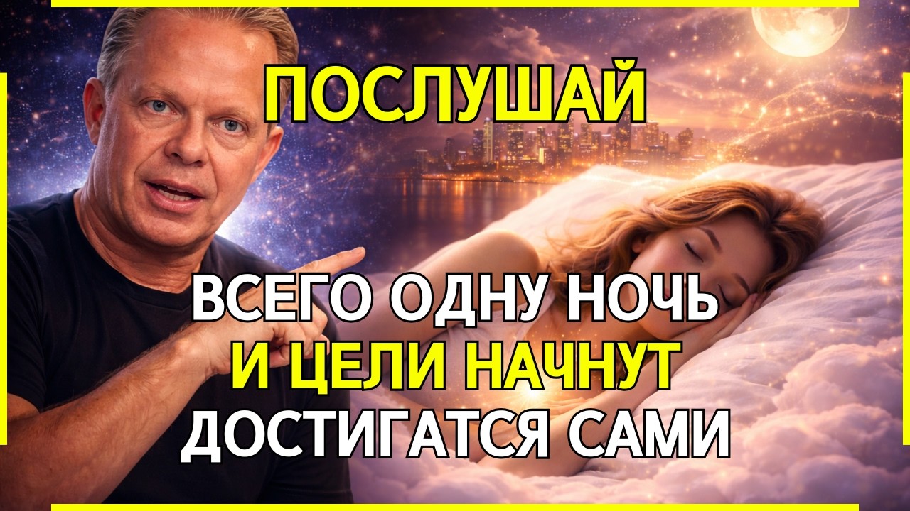 ПОСЛУШАЙ ОДНУ НОЧЬ, и ЦЕЛИ НАЧНУТ ДОСТИГАТЬСЯ САМИ (ПРОВЕРЕНО) | Джо Диспенза