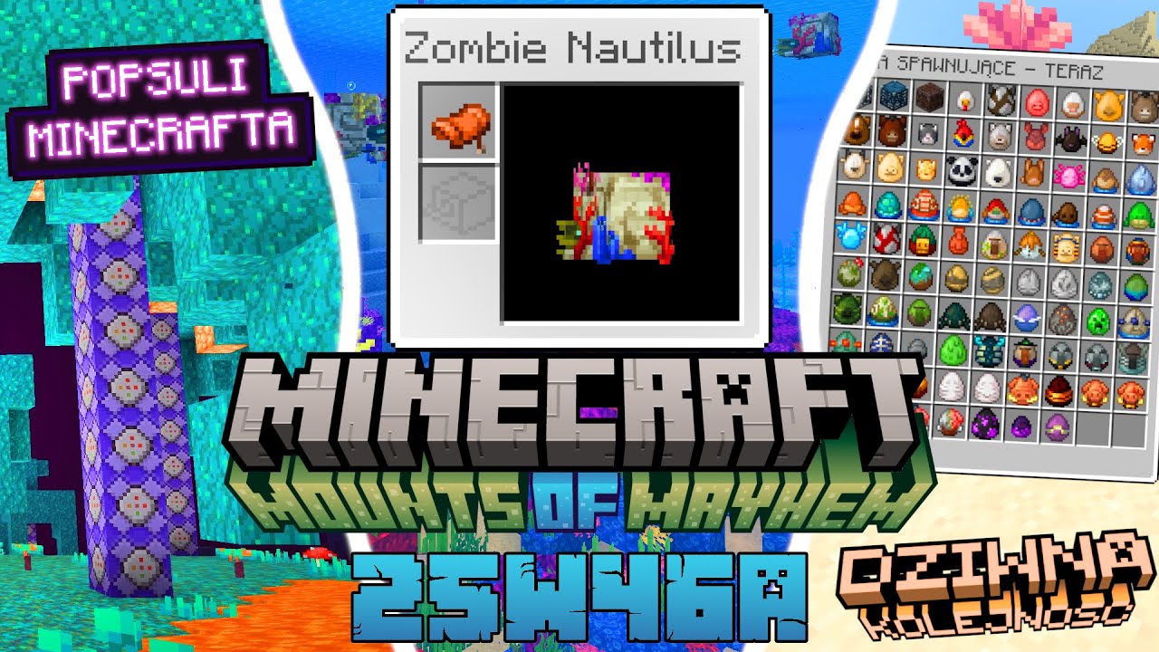 Minecraft: [Snapshot 25w46a] Co Nowego? MOJANG ZEPSUŁ MINECRAFTA Bedeock Edition XD