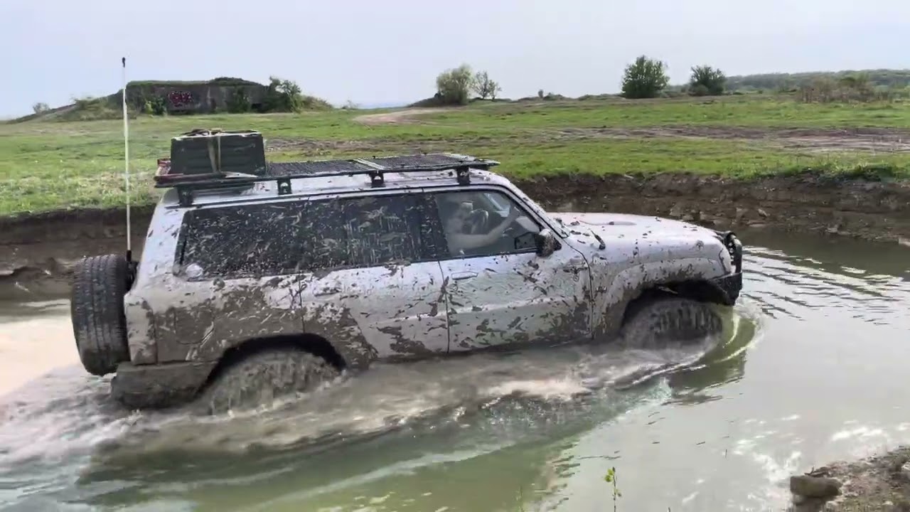 Nissan patrol gu4 M57  biturbo ...water offroad