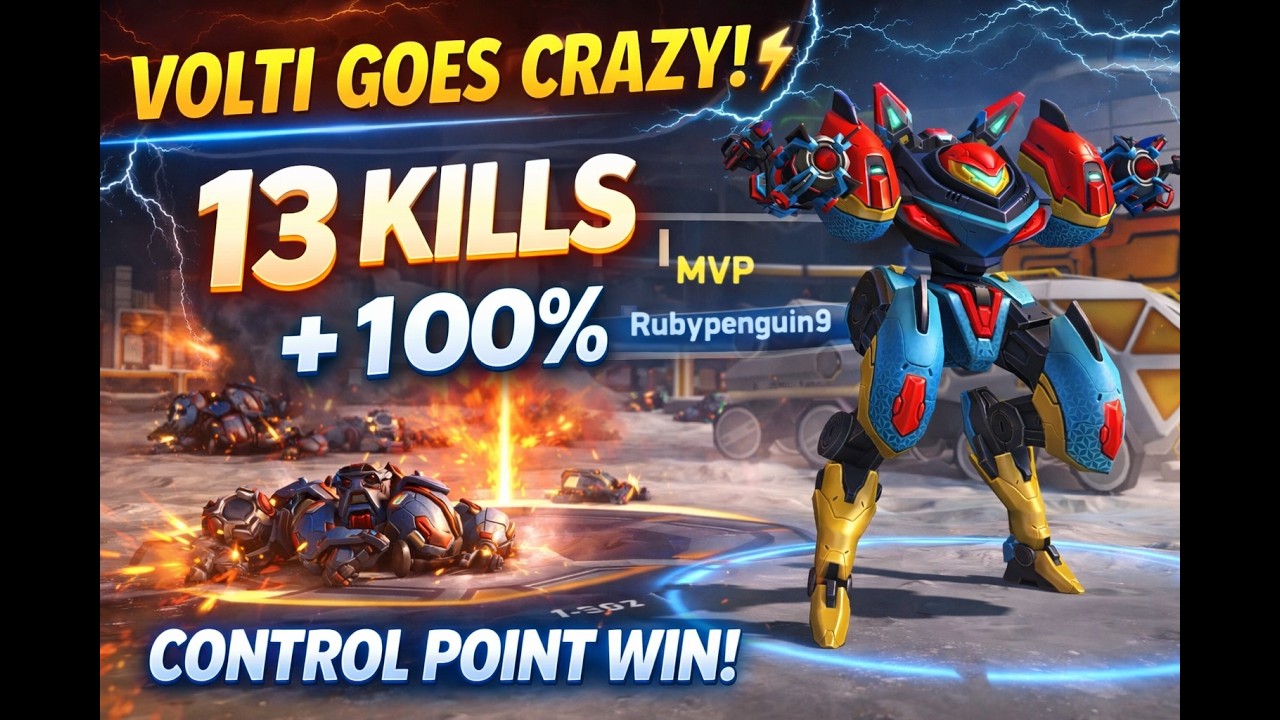 🔥 Volti Goes CRAZY! 13 Kills & 2v1 Gang Up | Epic Control Point Comeback! | Mech Arena