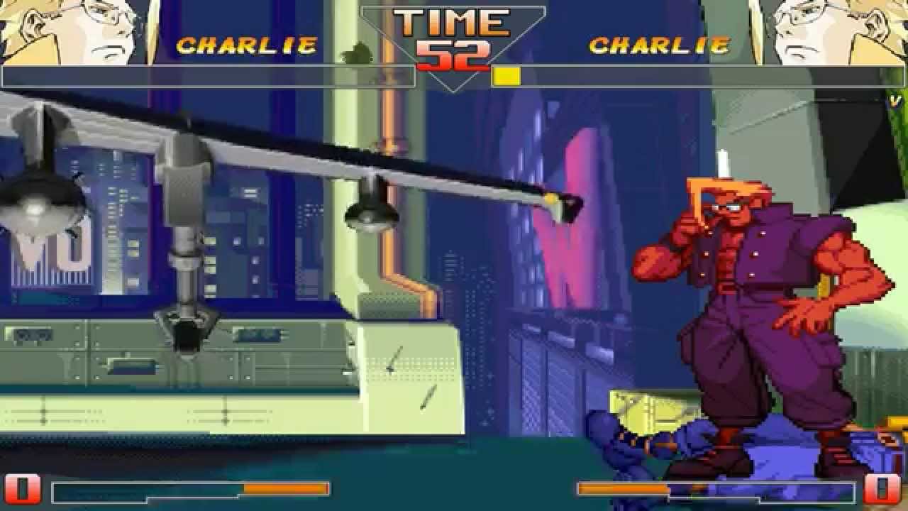 Street Fighter HD Mugen - Charlie vs Shadow Gameplay Footage!!