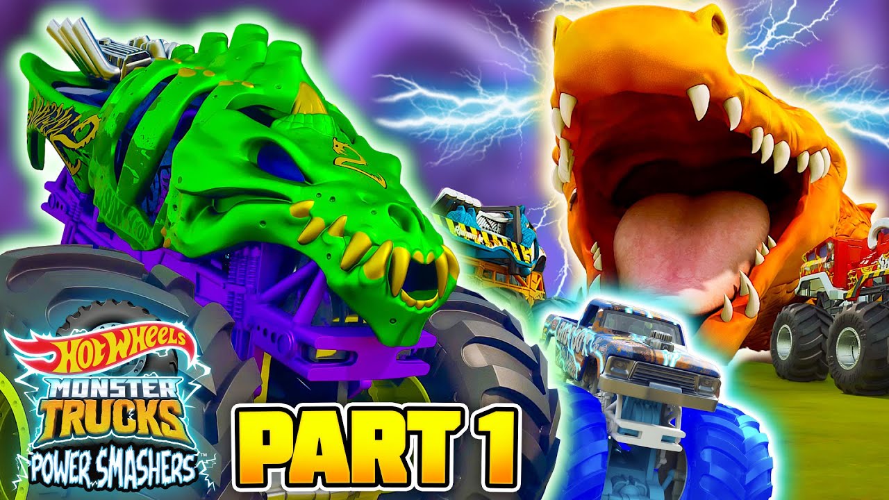 Hot Wheels Monster Trucks Power Smashers! | Part 1