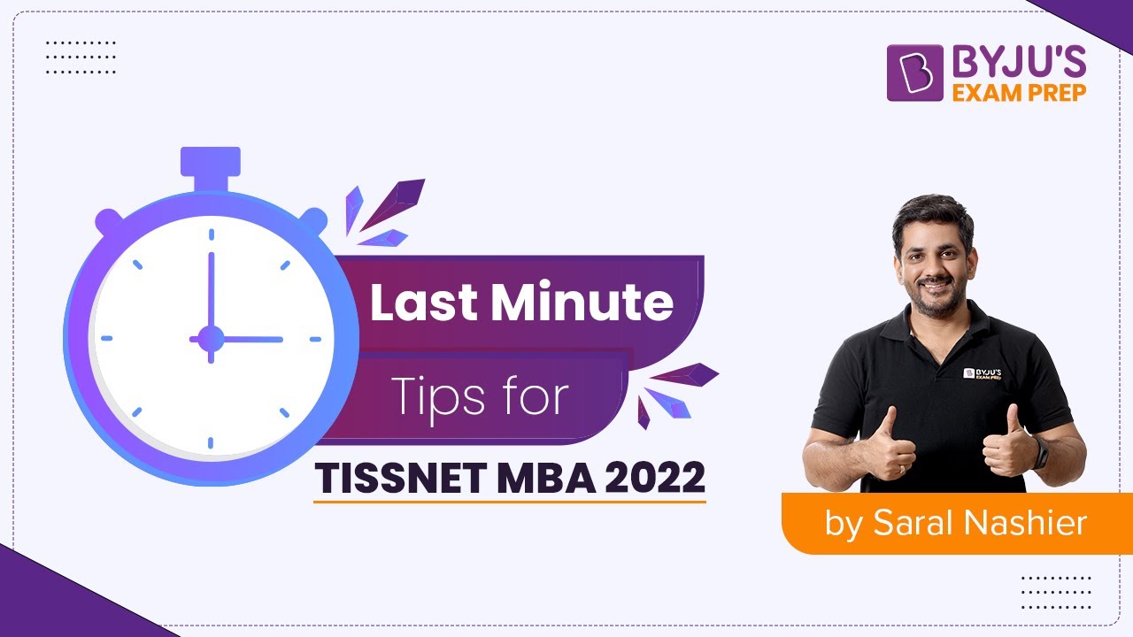 TISSNET 2022 Last-Minute Tips | DO'S & DON'TS for TISSNET MBA Exam @BYJUSExamPrepCATMBA