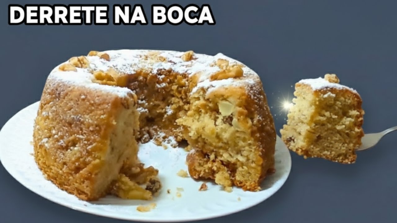 Parei de fazer Bolo de Maçã de outro jeito depois DISSO!!!