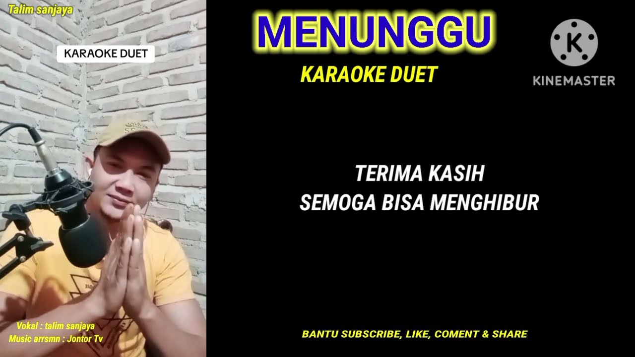MENUNGGU (rhoma irama) KARAOKE DUET DANGDUT || Nyanyi bareng Talim sanjaya