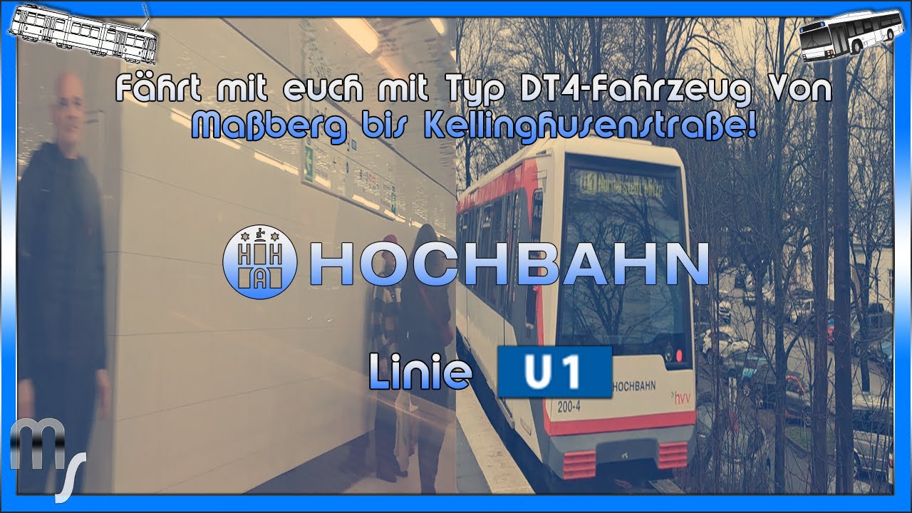 Mitfahrt Typ DT4 als Linie U1🚇(25.01.2025) Meßberg von bis Kellinghusenstraße!