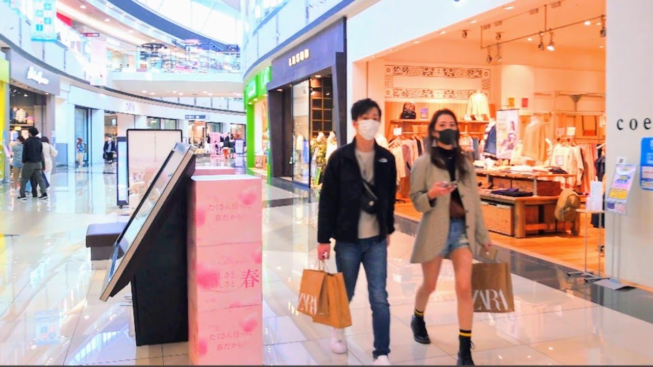 Fukuoka City Walking Tour 4k✨🌇 AEON mall Fukuoka relax walk🌮Kasuya gun county🌴