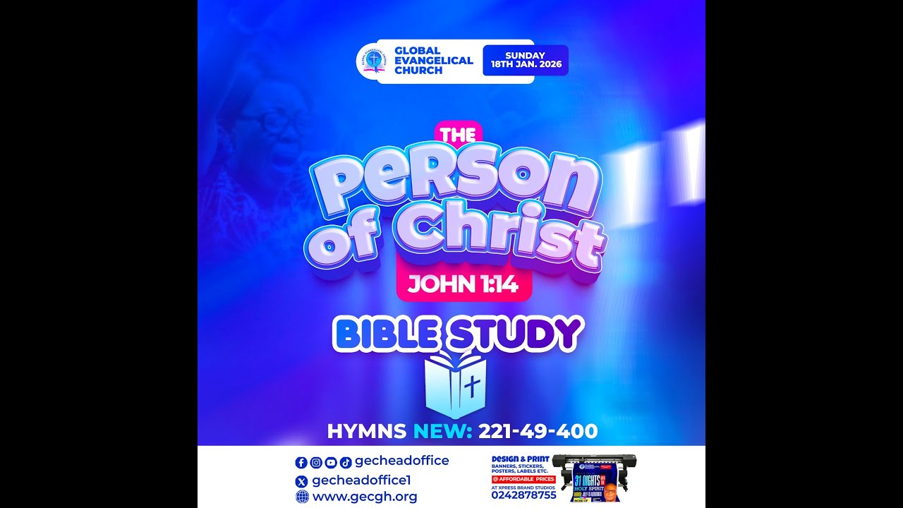 THE PERSON OF CHRIST (Bible Study) || English