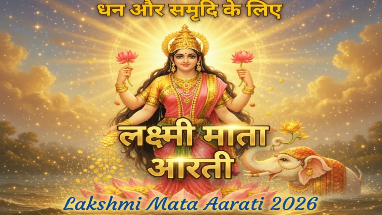 लक्ष्मी माता आरती | Lakshmi Mata Aarti 2026 | Wealth & Prosperity Bhajan | धन और समृद्धि के लिए