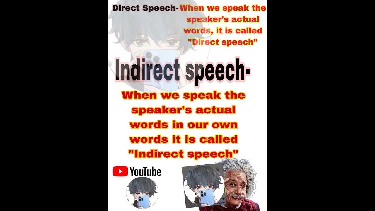Direct Speech and Indirect speech Definition.#subscribe #trending #viral #viralvideo #shortsvideo ..