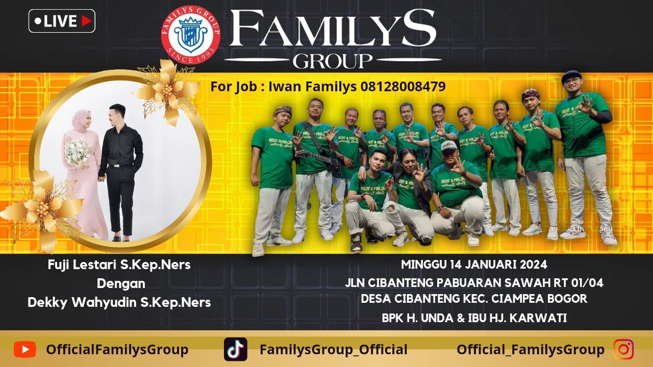 LiveStream Familys Group Edisi Cibanteng Ciampea - Bogor Minggu 14 Januari 2024(SIANG)