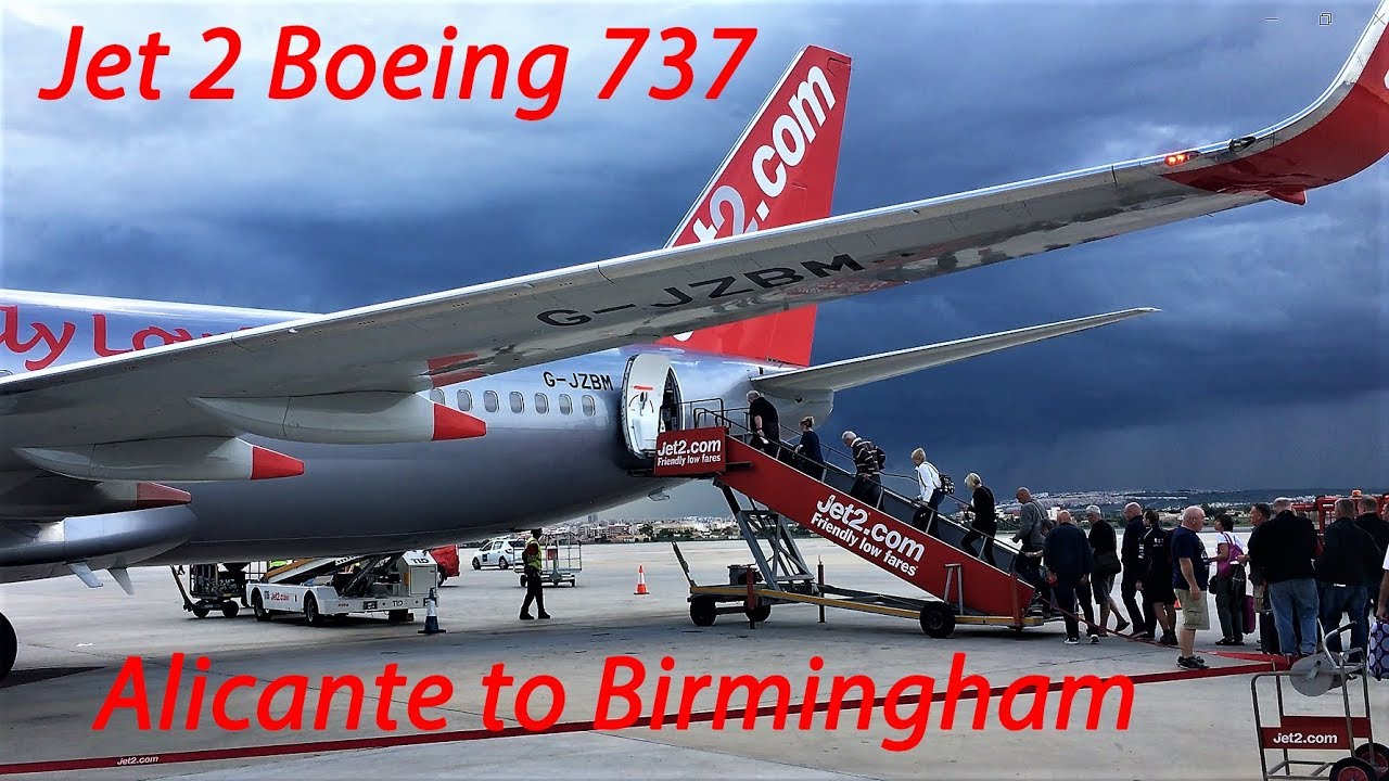 Jet 2 Boeing 737-800, Alicante to Birmingham, October 2018