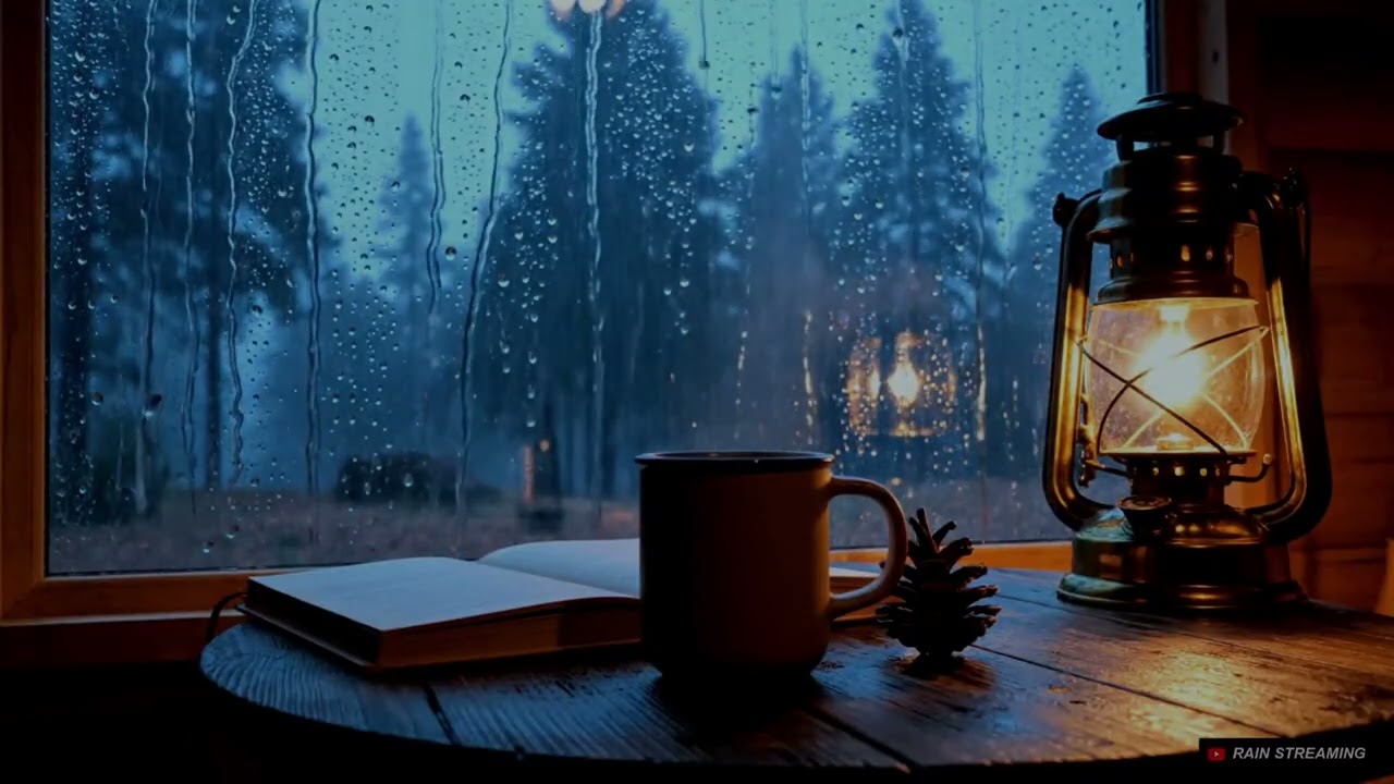 Calming Rainfall Inside Cozy Cabin • Stress Relief Sleep【RainStreaming #157】