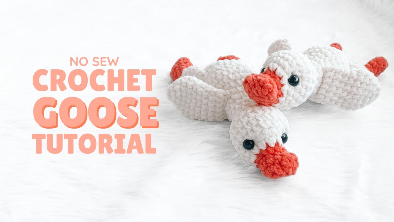 NO SEW Crochet Goose Step-by-Step Tutorial 🪿
