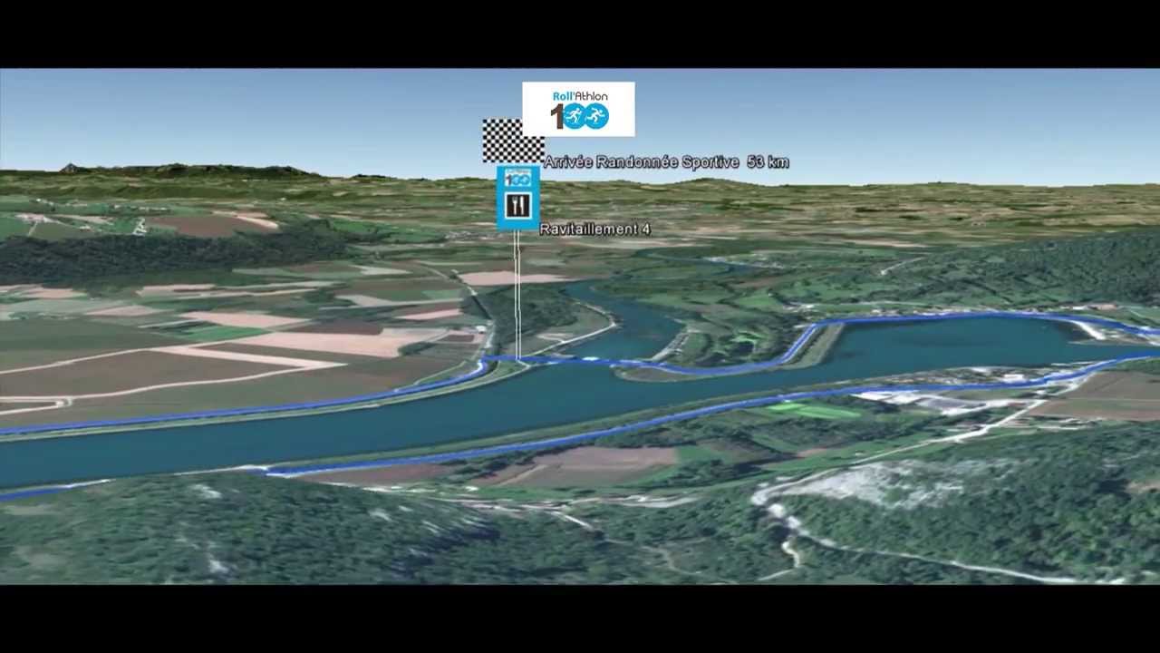 Survol parcours Roll'Athlon 100