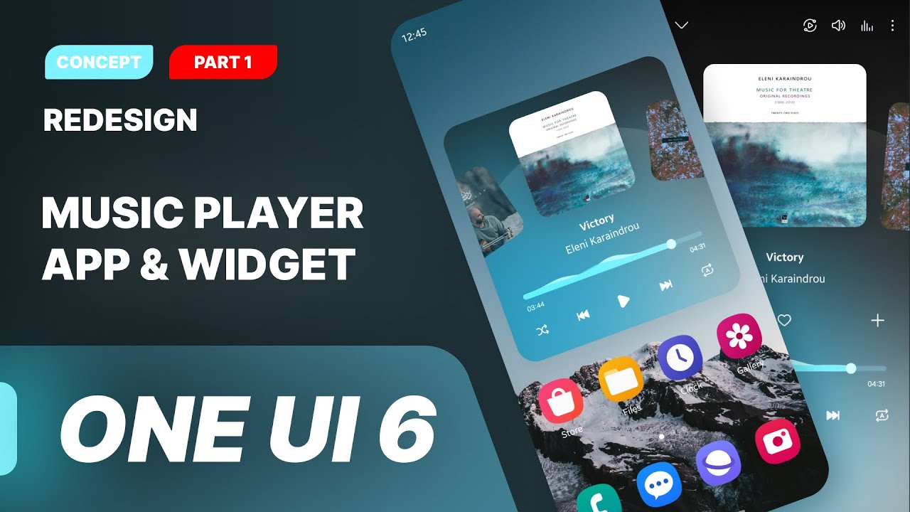 Samsung Music Player & Redesign Widget - One UI 6 / Part 1
