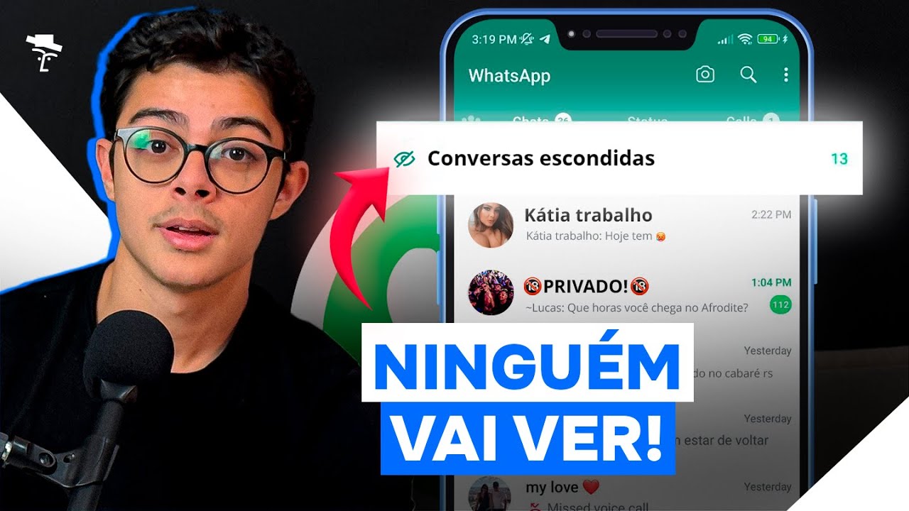 COMO ESCONDER CONVERSAS NO WHATSAPP?