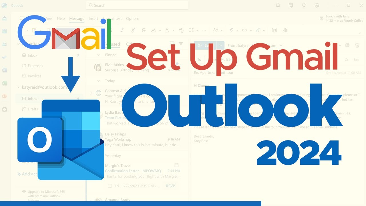 Learn How to set up Gmail in Outlook 2024 | Access Gmail in Outlook 2024 | Updated Latest