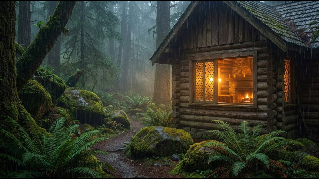 Cozy Cabin Deep Sleep: Healing Rain Sounds for Insomnia & Anxiety Relief