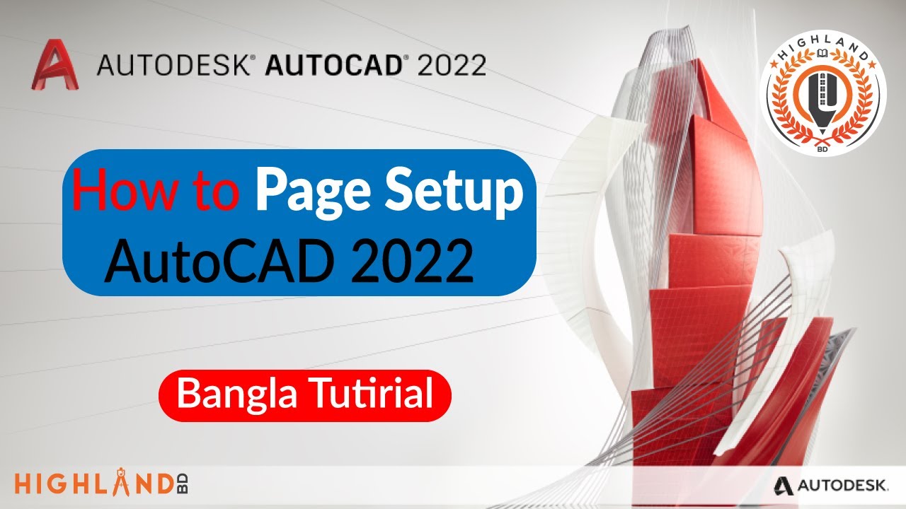 AutoCAD Page Setup 2022