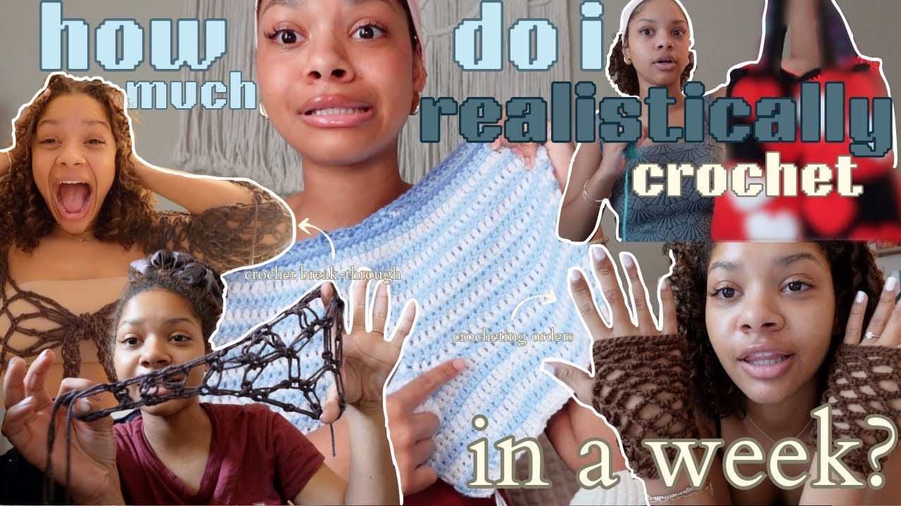 how much do i REALISTICALLY crochet in one week?? 💭🧵